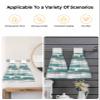 Abstract Art Kitchen Hand Towels with Hanging Loops Set of 2 Super Soft Thick Fingertip Dry Microfiber Dish Towel Absorbent Cleaning Washcloth,Kitchen Contemporary Tainted Teal Grey White Painting view 4