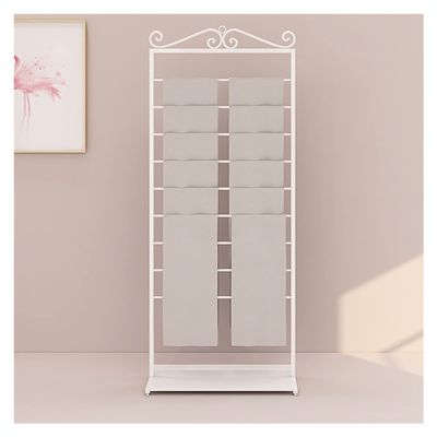 Craft Room Ribbon Holder Organizer Rack 170cm/67inch Tall Scarf Rack Display/Silk Ribbon Holder/Wrapping Papers Storage Organizer, 9 Tier Floor Standing Modern Multi-Purpose Shelf, Shopping Mall/Flowe