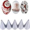 WAGLOS Cake Piping Nozzles 5 Pcs Cake Icing Nozzle #00#0#1#2#3 Piping Tips Round Stainless Steel Cake Pastry Cookie Cream Tool Piping Nozzle Unique Decoration view 3