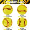 PTECDROTS 40Pcs Softball Party Plates Decorations - Including 9" Softball Ball Plates Disposable Dinner Plates for Kids Softball Fan Sports Event Softball Theme Party Supplies view 2