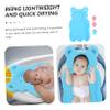 VICASKY Anti-Slip Mat Bathing Mat Bath Cushion Sponge Float Mini Baths Paddling Sprinkler Bathroom Accessories Pool Inflatables Bath Sink Mat Blue view 4