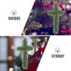 Kichvoe Cross Wreath Frame for Crafts Sturdy Wire Support for Easter Floral Decorations Versatile Design for Home Office and Garden for All Year Use view 2