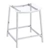 Pemberly Row Metal Acrylic Counter Height Bar Stools Chrome (Set of 2) view 1