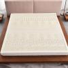 NaKeah 100% Natural Latex Mattress, Medium Firm Feel Mattress Topper for Back Pain with Removable Cover Pressure Relieving Latex Mattress,5cm,135x200cm view 1
