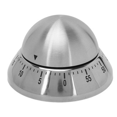 Glomora Timer, Stainless Steel Mechanical Timer Round Clear Number Scale Anti Slip Base for Cooking Massage Sauna Fitness