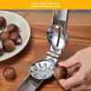 Gavigain Stainless Steel Nutcracker,Chestnut Clip Nut Cracker Chestnut Opener Nut Cracker Kitchen Tools Nutcracker Chestnut Clip for Walnut Clamp view 3