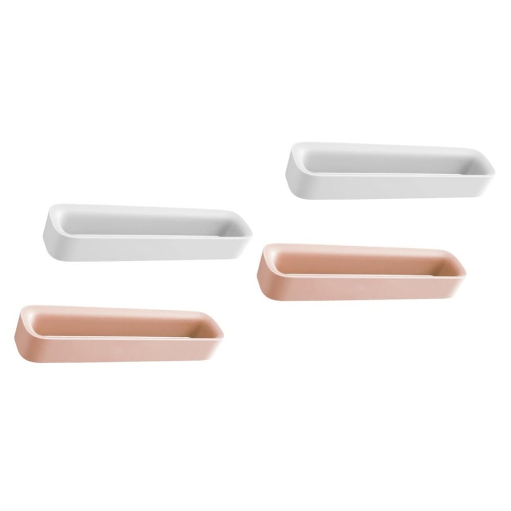 Ciieeo 4pcs Wall-mounted Slippers Storage Rack Easy Install Hooks Tidy Bathroom