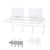jojofuny Kitchen Shelves Paper Holder Iron Storage Rack Towel Rack Non-Slip Round Beads Easy Install view 1