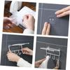 jojofuny Kitchen Shelves Paper Holder Iron Storage Rack Towel Rack Non-Slip Round Beads Easy Install view 2