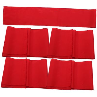SHOWERORO 5pcs Solid Color Satin Table Runner for Wedding Birthday and Party Decorations Elegant Tablecloth for Banquets Home Events and Special Occasions