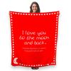 Lidy Throw Blankets for Women with Hearts - Red Flannel Soft Blanket for Love Gifts Ideas Plush Blanket | Cute Things for Sister Gifts & Gifts for Her | Cozy Gifts for Women view 1
