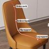 Aimeryup Dining Chairs Faux Leather Kitchen Dining Room Chairs Upholstered Vanity Lounge Chairs with Back for Bedroom Living Room Dining Room Furniture(Color:Green) view 4