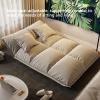 ESRADA Lazy Sofa Adjustable Floor Mat Folding Sofa Bed 5-Position Adjustable Floor Lounger with Pillows Sleeper Couch for Home Bedroom Living Room Office yellow-160CM view 4