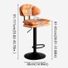 Bar Stools,Height Barstools,PU Leather Padded Counter Height Bar Stool,Upholstered Island Chairs Modern Barstools with High Back,Adjustable Swivel Bar Chairs,Kitchen Bar Chairs,for Home Kitc view 2