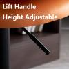 Bar Stools,Height Barstools,PU Leather Padded Counter Height Bar Stool,Upholstered Island Chairs Modern Barstools with High Back,Adjustable Swivel Bar Chairs,Kitchen Bar Chairs,for Home Kitc view 4