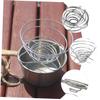 Cabilock 3pcs Reusable Foldable Coffee Dripper Portable Stainless Steel Filter for Camping and Outdoor Brewing Manual Coffee Maker for Hiking Compact and Lightweight Design view 3