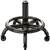 HOBIBA Rotating Stool Round Rolling Stool with Footrest PU Leather Height,with Wheels Swivel Rolling Stool,Massage Stool for Garage Workbench Office Drafting Stools(Color:Default) view 3