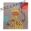 Naz Carpet Kids Collection Wool Area Rug Indian Handmade Arts with 0.5 Inch Thickness (Color Multi 9x12 Feet) view 3