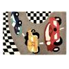 Naz Carpet Kids Collection Wool Area Rug Indian Handmade Arts with 0.5 Inch Thickness (Color Multi 9x12 Feet) view 3