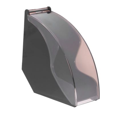 Coffee Filter Dispenser, Holder with Protective Dust Cover, Paper Storage Rack for Home, Office, Coffee Shop Use (Black)