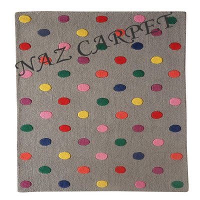 Naz Carpet Kids Collection Wool Area Rug Indian Handmade Arts with 0.5 Inch Thickness (Color Multi 7x10 Feet)