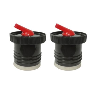 ALMAOS Thermo Bottle Stopper Replacement Part for Stanley. Yerba Mate Drinking - Thermo to Yerba Mate Termo Pico Mate/Pico cebador Stopper with High Precision Flow (Black, Set of 2)