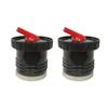 ALMAOS Thermo Bottle Stopper Replacement Part for Stanley. Yerba Mate Drinking - Thermo to Yerba Mate Termo Pico Mate/Pico cebador Stopper with High Precision Flow (Black, Set of 2) view 1
