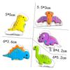Ciieeo 5pcs Dinosaur Cookie Cutters Set Stainless Steel Biscuit Molds for Baking for Boys and Girls Parties Birthdays and Holiday Celebrations view 3