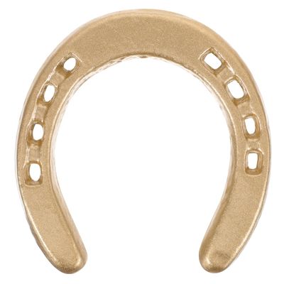 WOFASHPURET Gold Cast Iron Horseshoe Wall Decor 3 Inch Western Lucky Charm For Wedding Favors Cowboy Party Decorations Rustic Metal Farmhouse Hanging Ornament For Home Office 3x3x0.28 In