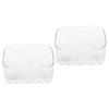 PRETYZOOM 2pcs Bathroom Wall Shelves Adhesive -mounted Storage Shower Sundry Storage Shelf No Punch Rack view 1