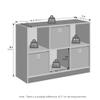Furinno Cubic Closet Organizers and Storage, 6-Cube Closet Organizer with Bins, Open Shelf Storage, for Wardrobe, Bedroom, Living Room, White view 3