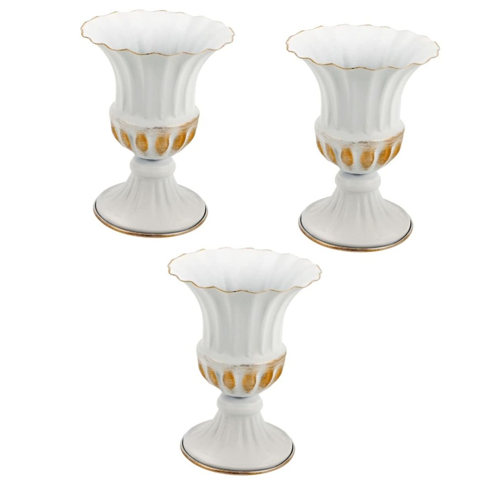 Zerodeko 3pcs Graveyard Flowerpot Memorial Vase Sturdy Cemetery Decoration