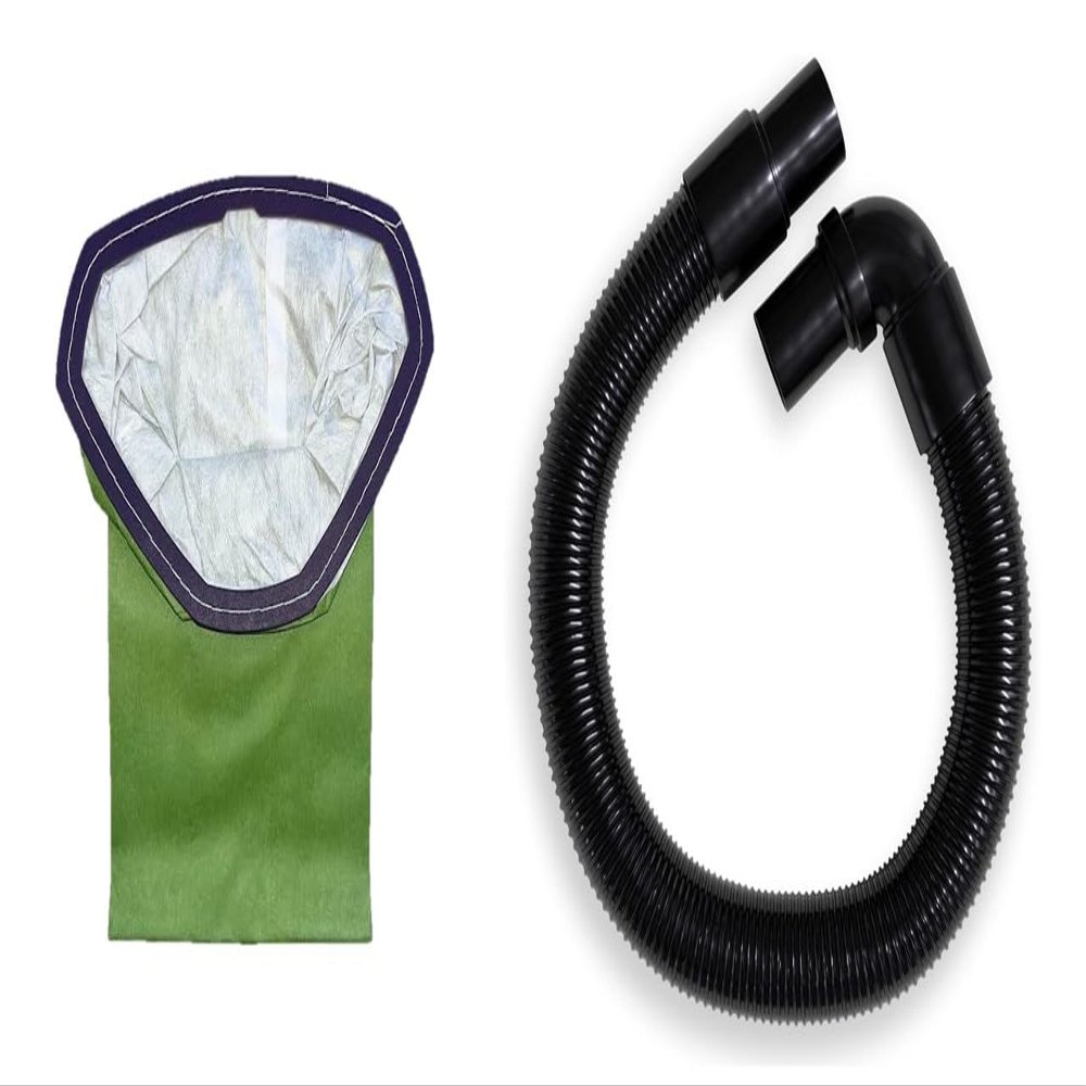 10 Pack Replacement 107314 Proteam 6 Quart Triangular Backpack Vacuum Bags + Replacement 1.5 inch Proteam Backpack Vacuum Hose. Fits all 6 Quart Triangular Backpack using 1 1/2 inch Tool Sets