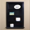 Fox Hollow Furnishings 14x36 Aiden Recessed Wall Niche Medicine Cabinet Replacement, in The Wall Bathroom Cabinet Insert Shelf/Shelves, Made in North America, Real Wood, NO MDF, Plain, Black view 2