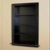 Fox Hollow Furnishings 14x36 Aiden Recessed Wall Niche Medicine Cabinet Replacement, in The Wall Bathroom Cabinet Insert Shelf/Shelves, Made in North America, Real Wood, NO MDF, Plain, Black view 3