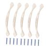 Ciieeo 5pcs Zinc Alloy Cabinet Handle Elegant Ivory White Drawer Pulls for Kitchen and Wardrobe Hole Spacing Easy to Install Furniture Hardware view 1