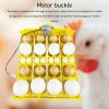 Chicken Coop Egg Tray, Egg Turning Tray Multifunction Automatic Egg Turner Incubator Tray for 16 Duck Eggs 16 Eggs 72 Quail Eggs Incubation(AC110V) view 4