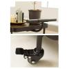 Bar Cart for The Home 3 Tier Hotel Restaurant Commercial Bar Cart with Wheels and Handle, Kitchen Service Cart for Dessert Drinks, Metal/Wood Coffee Bar Cart, Home Kitchen Dcor Mobile Bar Serving Ca view 4