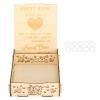 Gavigain Romantic Wooden Guest Book Message Box for Wedding Reception, Heart Pattern,for Baby Showers, Birthdays, and Graduation Ceremonies (17x13.5x4.3cm) view 1