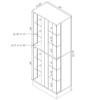 Coaster Home Furnishings - Cabra - 4-Door LED Curio Cabinet with Engineered Wood and Tempered Glass Shelves - Living Room - White High Gloss - 950397 view 3