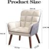Aimeryup Computer Chair Desk Office Chairs Makeup Vanity Chair with Armrests Swivel Rolling Chair,Reading Chair for Living Room Office Dining Room Furniture(Color:Gray-1) view 2