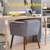 Aimeryup Computer Chair Desk Office Chairs Makeup Vanity Chair with Armrests Swivel Rolling Chair,Reading Chair for Living Room Office Dining Room Furniture(Color:Gray-1) view 3
