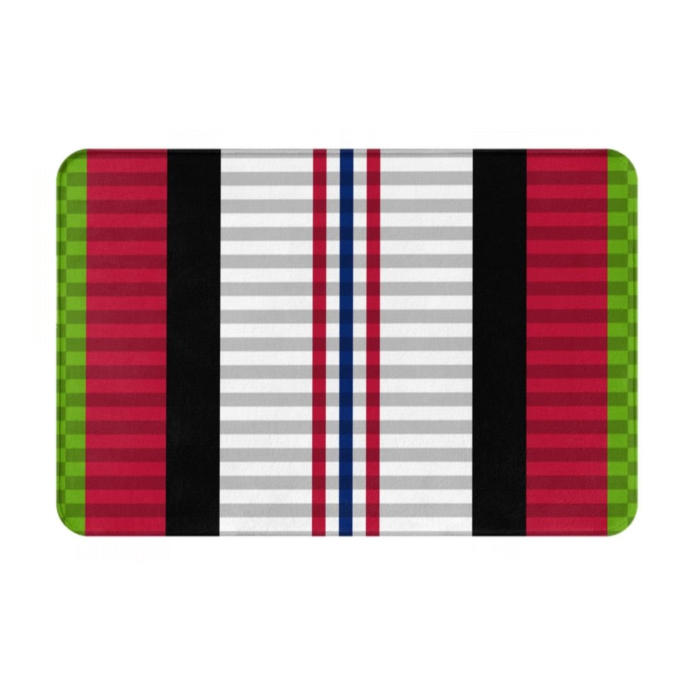 SIYTUAU Afghanistan Campaign Medal Ribbon Bathroom Rugs 16x24 Inch Ultra Soft Non Slip Bath Mat Kitchen Bedroom Rug Door Mat