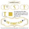 The Verdict is in Banner, Lawyer Graduation Decorations, Law School Supplies Gold view 2
