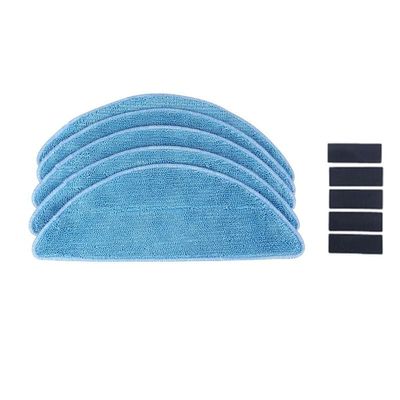 UQaBs Robot Vacuum Cleaner Hepa Filter Mop Cloth Side Brush compatible with GUTREND FUN 110 120 JOY 95 Robotic Vacuum Cleaner Spare Parts (Color : 5x mop 5x magic)