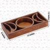 Wooden Tarot Card Holder, Crystal Tray for Stones, Crystal Holder Tray Stones Box, Daily Affirmation Cards, Wiccan Altar Decoration Gift Supplies Moon Tarot Card Accessories view 2