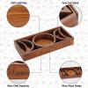 Wooden Tarot Card Holder, Crystal Tray for Stones, Crystal Holder Tray Stones Box, Daily Affirmation Cards, Wiccan Altar Decoration Gift Supplies Moon Tarot Card Accessories view 4