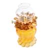 BIUDECO 1pc Lotus Kerosene Light Smokeless Oil Lamp for Home Decor Buddha Hall Living Spaces Elegant Transparent Detachable Lampshade for Power Outages Warm Ambiance view 1