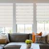 UrMoon Cordless Zebra Shades for Windows Blinds Dual Layer Roller Shades Room Darkening Custom Size Blinds for Home(80% Blackout Gray, 50" W x 72" H) view 2