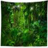Loccor Jungle Forest Tapestry - 179''x98'' Summer Rainforest Green Trees Natural Scenery Wall Hanging for Home Living Room Artistic Decor view 2